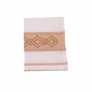 NEW CASA ISOTA italian hand towel - set of 2 in burnt orange
